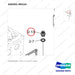 430201-00153 THERMOSTAT - parts diagram, item 2-13 shown - genuine Doosan / Bobcat forklift part