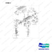 430201-00196 EGR VALVE - full parts diagram, item 3 marked - genuine Doosan / Bobcat forklift part