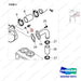 430201-00196 EGR VALVE - parts diagram, item 3 shown - genuine Doosan / Bobcat forklift part