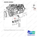 430201-00364 MOUNTING GP-T/M&E/G;DV180 - parts diagram, item 27 shown - genuine Doosan / Bobcat forklift part