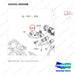 430201-00559B INJECTION PIPE - parts diagram, item 13-4 shown - genuine Doosan / Bobcat forklift part