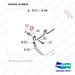 430201-01082A FUEL PIPE - parts diagram, item 21 shown - genuine Doosan / Bobcat forklift part