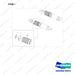 430205-00093 TILT CYLINDER ROD COVER - full parts diagram, item 1 marked - genuine Doosan / Bobcat forklift part