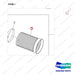 430205-00093 TILT CYLINDER ROD COVER - parts diagram, item 1 shown - genuine Doosan / Bobcat forklift part