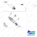 430205-00103 TILT CYLINDER ROD COVER GROUP;BELLOWS - parts diagram, item 1 shown - genuine Doosan / Bobcat forklift part