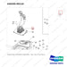 430205-00110 VALVE ASSY,CONTROL;2SECTION - parts diagram, item 16 shown - genuine Doosan / Bobcat forklift part