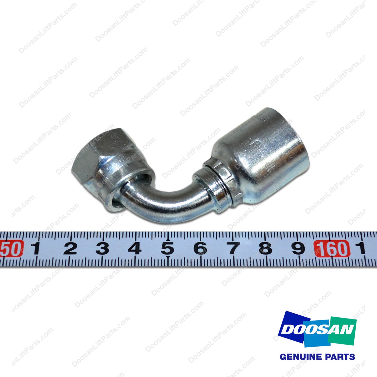 Coupling;sae Orfs-90ELBOW - Doosan Forklift Part 430210-00131