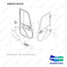 430221-01317 DOOR ASSY;LH - full parts diagram, item 19 marked - genuine Doosan / Bobcat forklift part