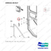 430221-01317 DOOR ASSY;LH - parts diagram, item 19 shown - genuine Doosan / Bobcat forklift part
