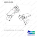 430221-01394 REST,ARM;FINGERTIP 3WAY - full parts diagram, item 7 marked - genuine Doosan / Bobcat forklift part