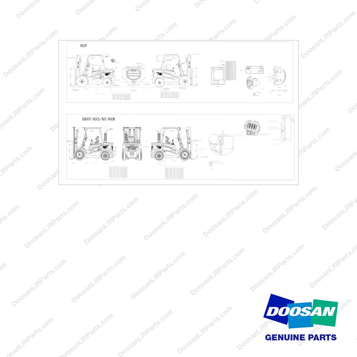430221-02490 LUBRICANT GROUP;LOCAL,BOBCAT PAINTING - full parts diagram - genuine Doosan / Bobcat forklift part