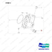 430230-00209 COVER ASSY;TURBINE SHAFT - full parts diagram, item 3 marked - genuine Doosan / Bobcat forklift part