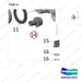 430230-00212 HOUSING,CONVERTER - parts diagram, item 14 shown - genuine Doosan / Bobcat forklift part