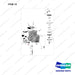 430230-00212 HOUSING,CONVERTER - full parts diagram, item 14 marked - genuine Doosan / Bobcat forklift part