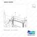 440211-00787 RADIATOR ASSY - parts diagram, item 1 shown - genuine Doosan / Bobcat forklift part
