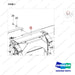 440211-01437 RADIATOR GROUP;OPEN CORE - parts diagram, item 1 shown - genuine Doosan / Bobcat forklift part