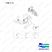 450107-00124 COOLING LINES GROUP;GC15S,OPEN CORE - full parts diagram, item 41-01 marked - genuine Doosan / Bobcat forklift part