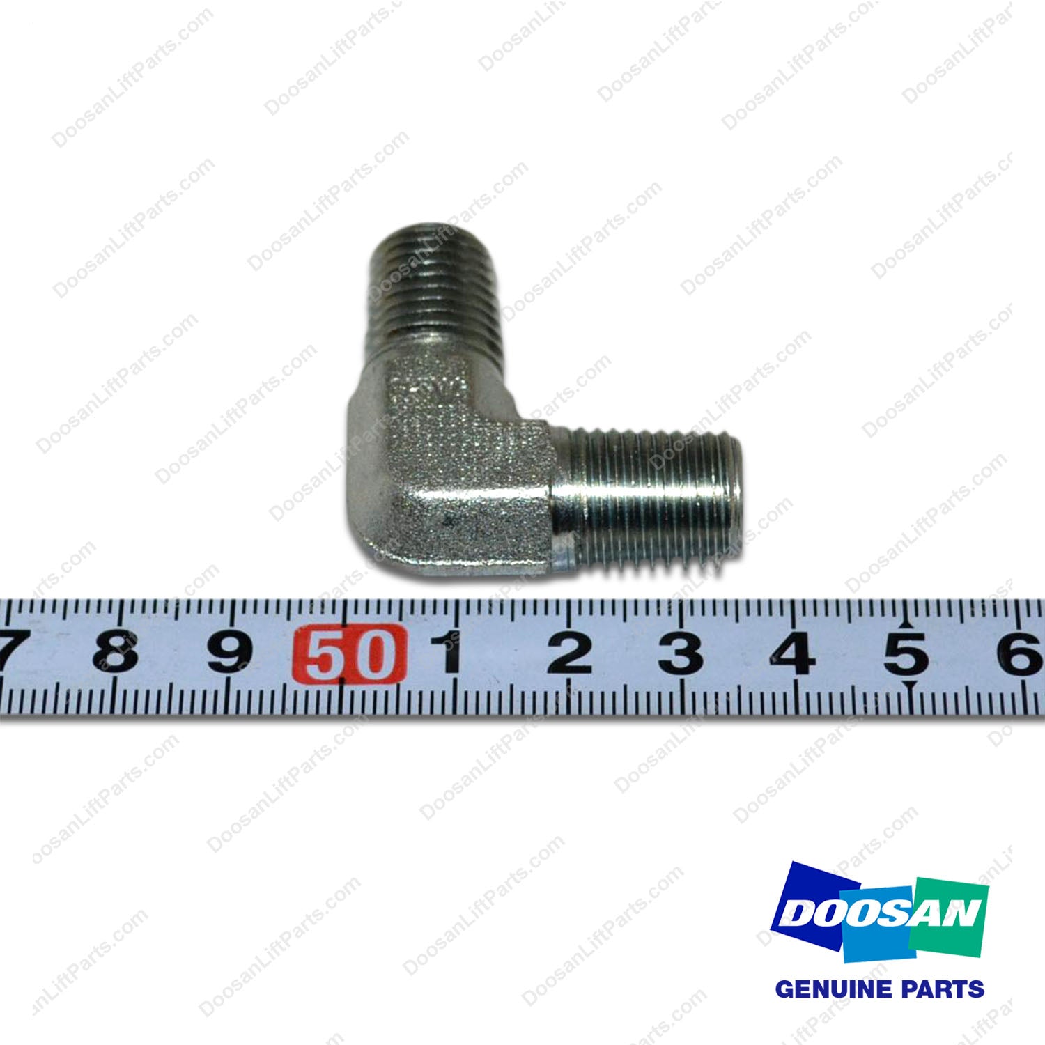 Fitting,ELBOW;3.0L_CONVERTER - Doosan Forklift Part 460105-00173