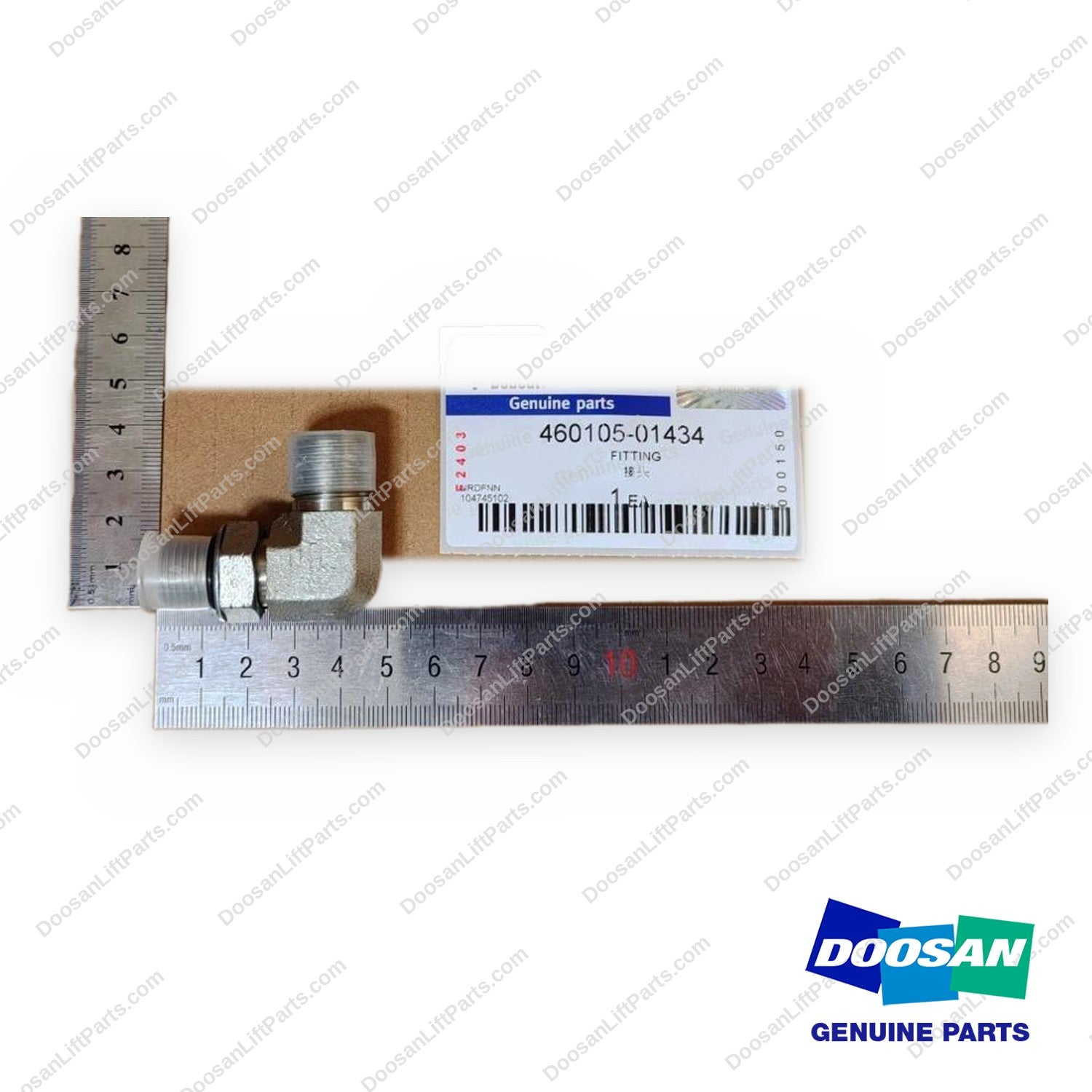 460105-01434 - Fitting - OEM Doosan Daewoo Bobcat