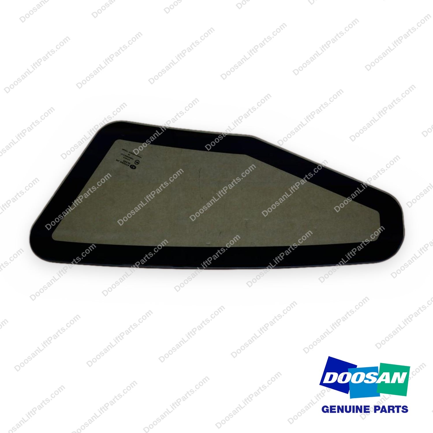 500119-00381 - Lower (LH) Door Glass - OEM Doosan Daewoo Bobcat