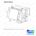 500119-00523 CABIN ASSY;ZEUS WITH GLASS - full parts diagram, item 5 marked - genuine Doosan / Bobcat forklift part