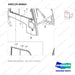 500119-00663 DOOR ASSY,SIDE;RH - parts diagram, item 3 shown - genuine Doosan / Bobcat forklift part