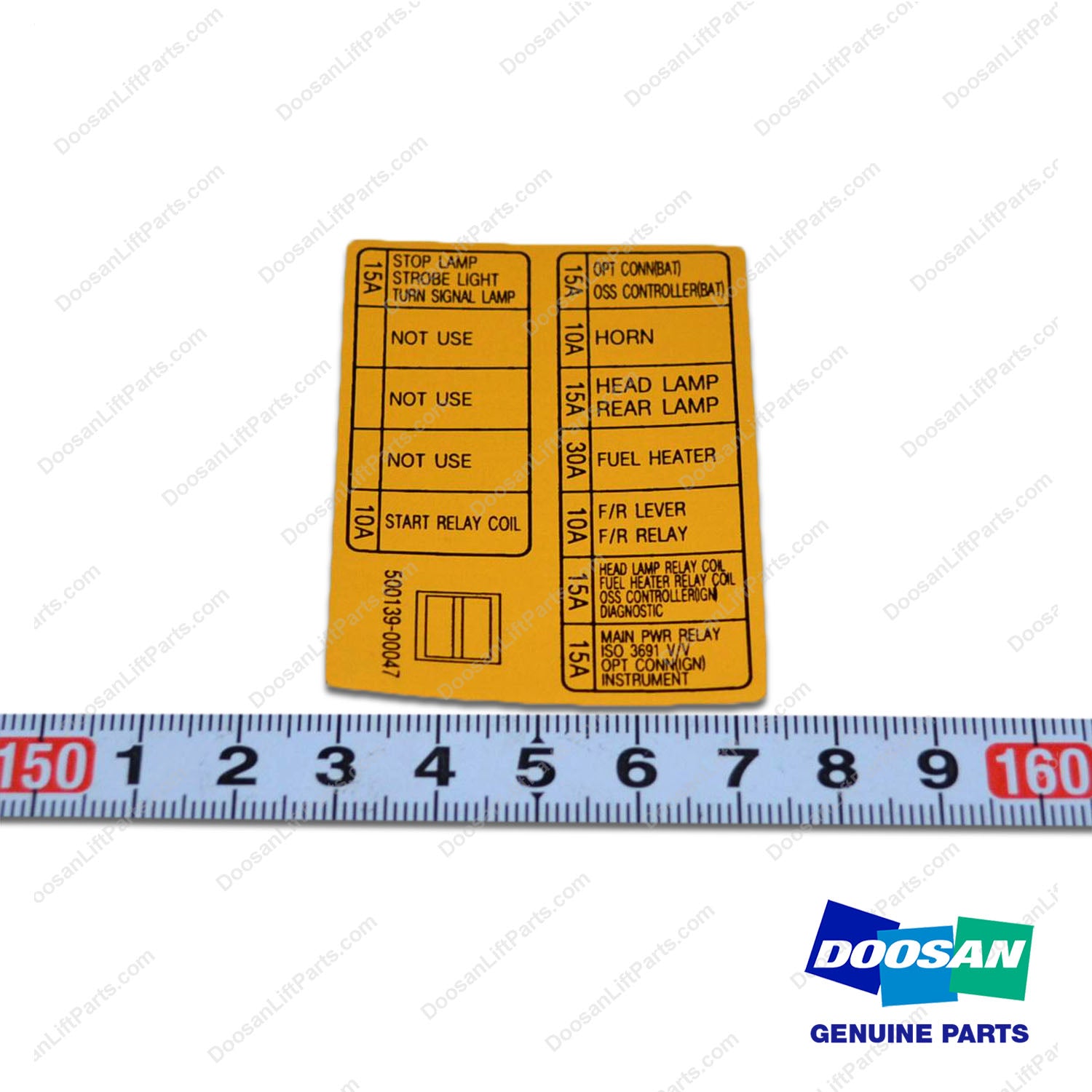 Film;fuse - Doosan Forklift Part 500139-00047