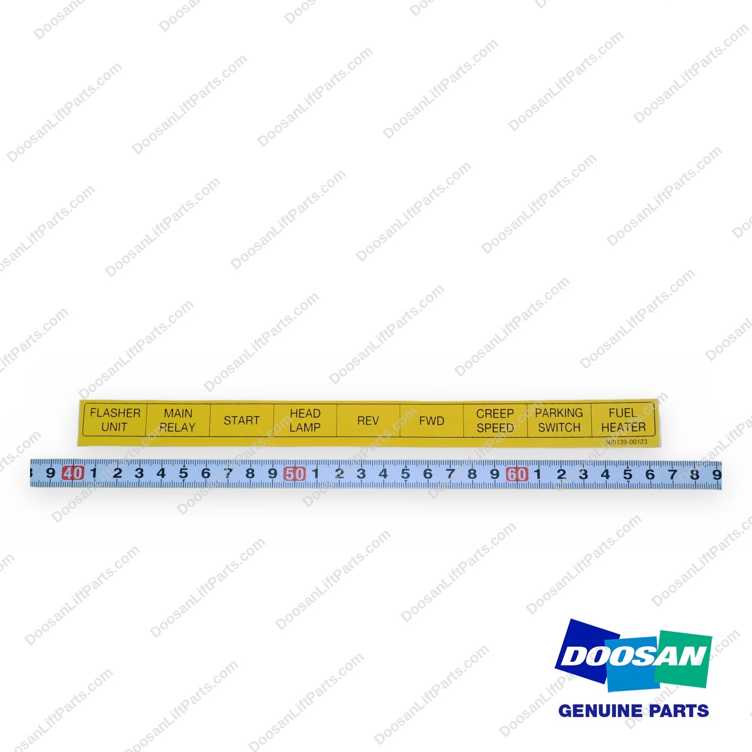 500139-00123 - D25S-7 Relay Film - OEM Doosan Daewoo Bobcat