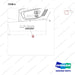 500139-00421 CH/OV AR.-OUTER PANEL;&DECAL FOR LIB BAT - parts diagram, item 4 shown - genuine Doosan / Bobcat forklift part