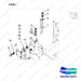 551415 MAST MOUNTING - (MFH:3000mm) - parts diagram, item 1 shown - genuine Doosan / Bobcat forklift part