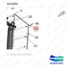 610-0031 TF - Mast  M1 - parts diagram, item 48 shown - genuine Doosan / Bobcat forklift part