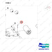 610-0292 Single Roller, Support Wheel, DR (URE) - parts diagram, item 9 shown - genuine Doosan / Bobcat forklift part