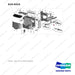 610-0324 Frame - full parts diagram, item 57 marked - genuine Doosan / Bobcat forklift part