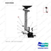 610-0344 Tiller Arm - parts diagram, item 10 shown - genuine Doosan / Bobcat forklift part