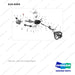 610-0393 Tiller Arm - full parts diagram, item 32 marked - genuine Doosan / Bobcat forklift part