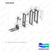 610-0444 TF - Mast  M1 - full parts diagram, item 52 marked - genuine Doosan / Bobcat forklift part