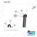 610-1150 TF - Mast  M1 - parts diagram, item 45 shown - genuine Doosan / Bobcat forklift part