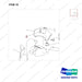 610-1526 Cover Mounting - parts diagram, item 16 shown - genuine Doosan / Bobcat forklift part