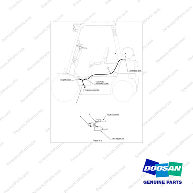 620204-12916 CH/OV AR-LOW FUEL WARNING;G30N-7 - full parts diagram - genuine Doosan / Bobcat forklift part