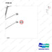 640-1958-01 Tiller Arm Assy - parts diagram, item 45 shown - genuine Doosan / Bobcat forklift part