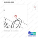 65.01840-0004 PIPE,BREATHER - parts diagram, item 3 shown - genuine Doosan / Bobcat forklift part