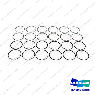 65.02503-8146 - Piston (6 Sets) Ring Kit - OEM Doosan Daewoo Bobcat