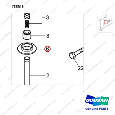 65.04103-0009 TIMING SYSTEM - parts diagram, item 6 shown - genuine Doosan / Bobcat forklift part