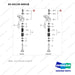 65.04130-6001B VALVE - full parts diagram, item 8 marked - genuine Doosan / Bobcat forklift part