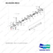 65.04205-0012 ROCKER ARM - full parts diagram, item 1-3 marked - genuine Doosan / Bobcat forklift part
