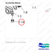 65.04209-0002A ROCKER ARM - parts diagram, item 1-14 shown - genuine Doosan / Bobcat forklift part