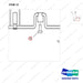 65.05401-5010 OIL PIPE - parts diagram, item 12 shown - genuine Doosan / Bobcat forklift part