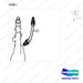 65.05701-5128 OIL PIPE - parts diagram, item 1 shown - genuine Doosan / Bobcat forklift part
