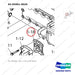 65.05901-0026 OIL COOLER - parts diagram, item 1-18 shown - genuine Doosan / Bobcat forklift part