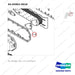 65.05902-0018 OIL COOLER - parts diagram, item 1-9 shown - genuine Doosan / Bobcat forklift part